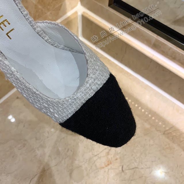 Chanel女鞋 香奈兒時尚經典涼鞋 Chanel中跟涼鞋  naq1088